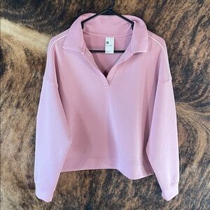 Light pink buttery soft crop sweatshirt